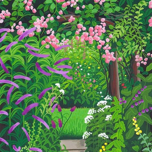 Illustrated Secret Garden Pathway Greetings Card - Secret Pathway - Uneeka